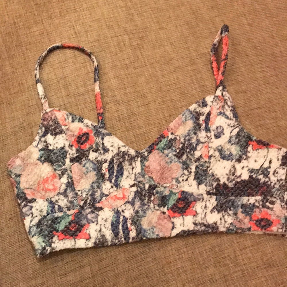 Multicolored camisole crop top